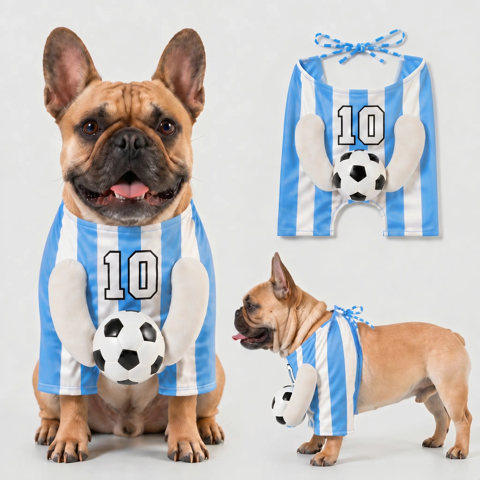 Dog Clothes, Cute Photo-Ready Breathable Summer Outfit for Small/Medium Pets.