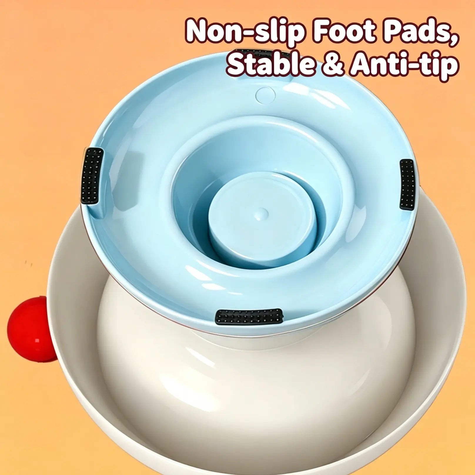 Stainless Steel Cat Bowl Feeder for Cats and Dogs, 3 Color Options, Anti-Slip, Non-Tip, Removable Inner Liner, Easy to Clean