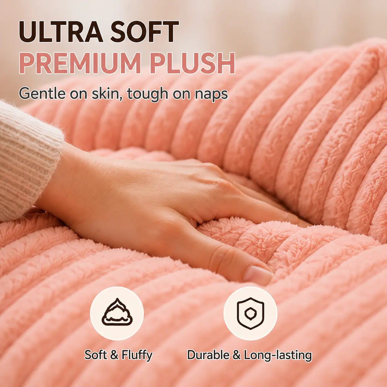 Premium Fluffy Fleece Pet Sofa Bed - Versatile Indoor/Outdoor Use, Removable Washable Cover, Available in 4 Styles, Soft Cozy Comfort for Cats and Dogs