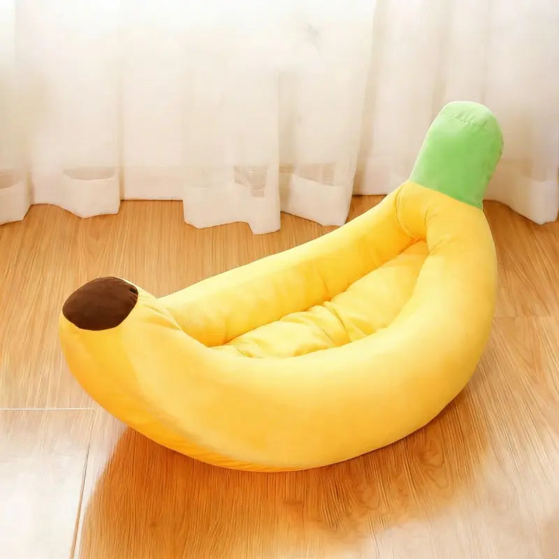 Banana Boat Pet Bed,  Detachable and Washable, Suitable for Small/Medium Cats/Dogs, Comfortable and Soft