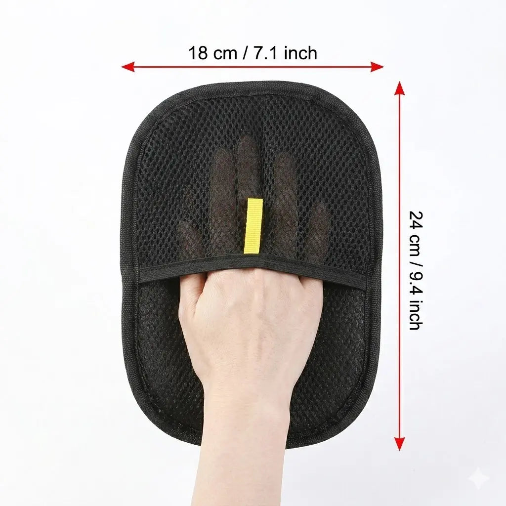 Pet Hair Removal Glove for Cats and Dogs, Flexible Surface Catches Loose Pet Fur Efficiently