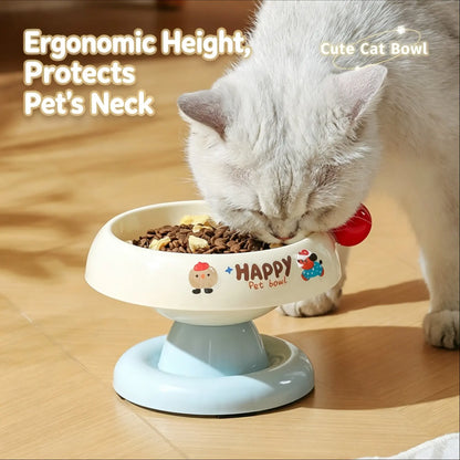 Stainless Steel Cat Bowl Feeder for Cats and Dogs, 3 Color Options, Anti-Slip, Non-Tip, Removable Inner Liner, Easy to Clean