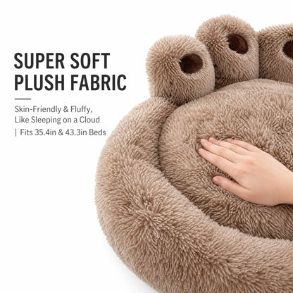 Plush Bear Paw-Shaped Pet Bed for Dogs and Cats