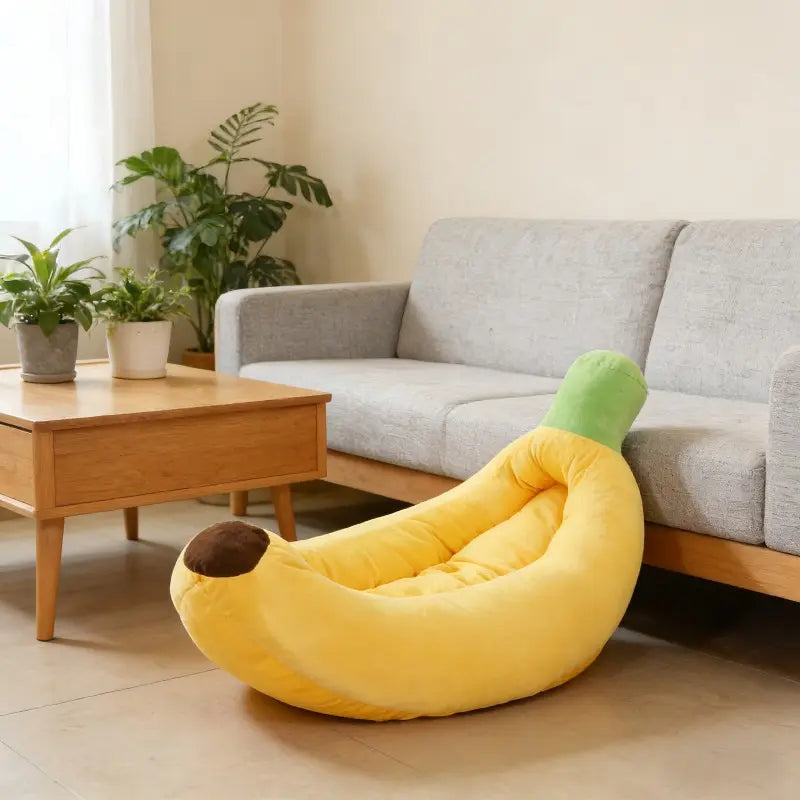 Banana Boat Pet Bed,  Detachable and Washable, Suitable for Small/Medium Cats/Dogs, Comfortable and Soft