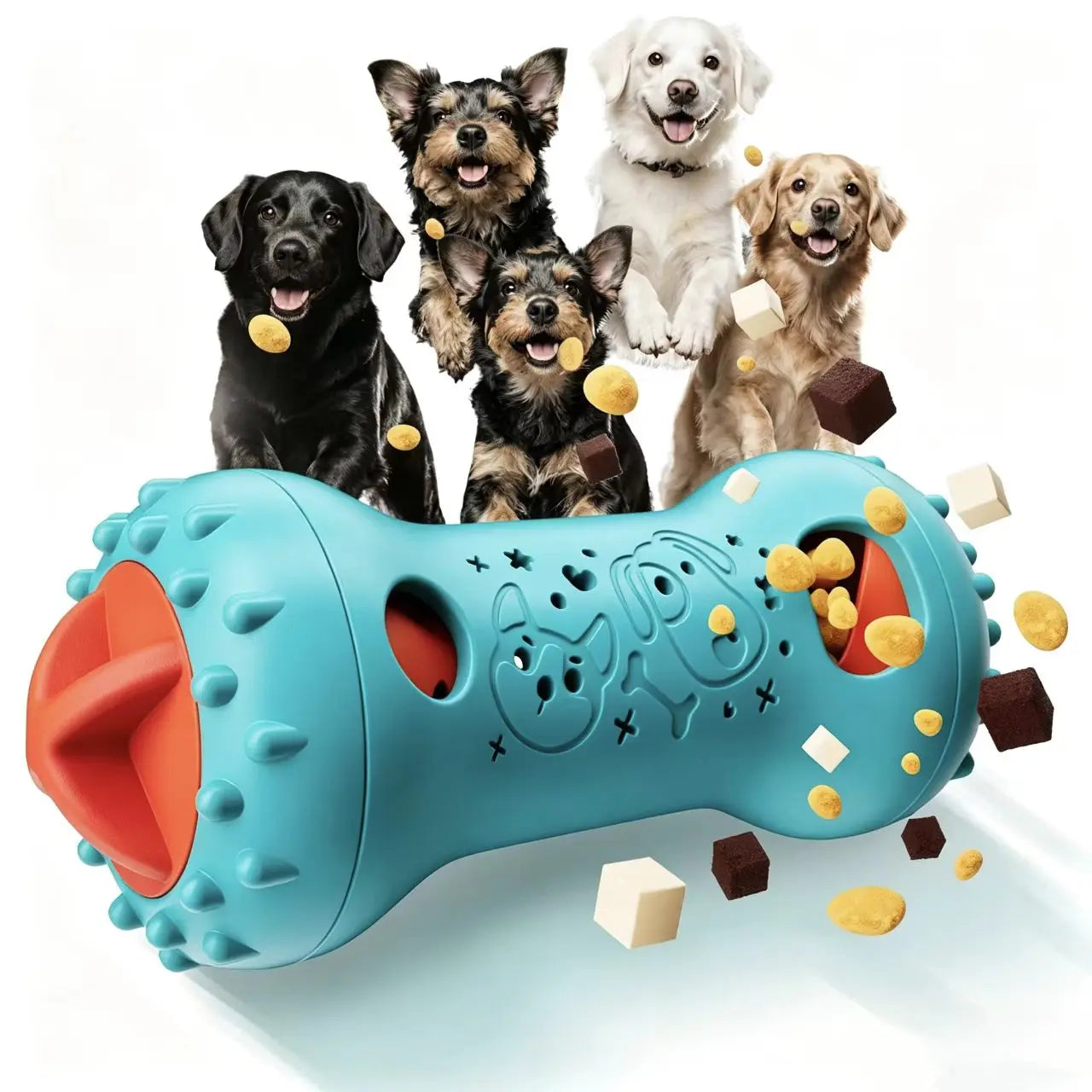 Interactive Treat Dispensing Puzzle Toy for Dogs and Cats - Enrichment Toy for IQ Training and Mental Stimulation, Ideal for Puppies and Adult Pets