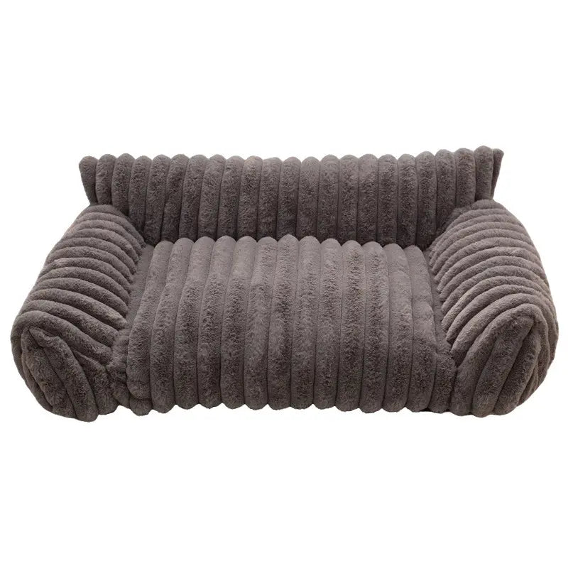 Premium Fluffy Fleece Pet Sofa Bed - Versatile Indoor/Outdoor Use, Removable Washable Cover, Available in 4 Styles, Soft Cozy Comfort for Cats and Dogs