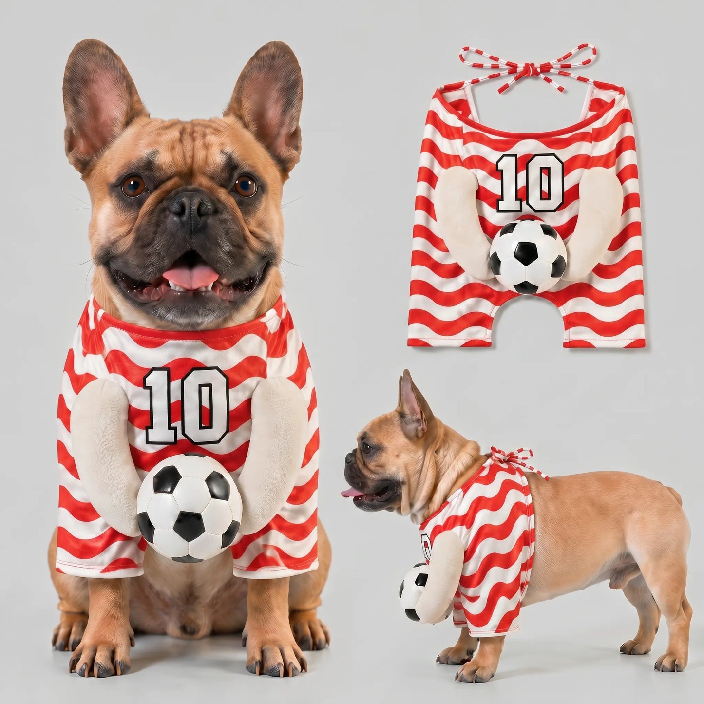 Dog Clothes, Cute Photo-Ready Breathable Summer Outfit for Small/Medium Pets.
