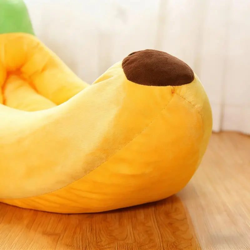 Banana Boat Pet Bed,  Detachable and Washable, Suitable for Small/Medium Cats/Dogs, Comfortable and Soft