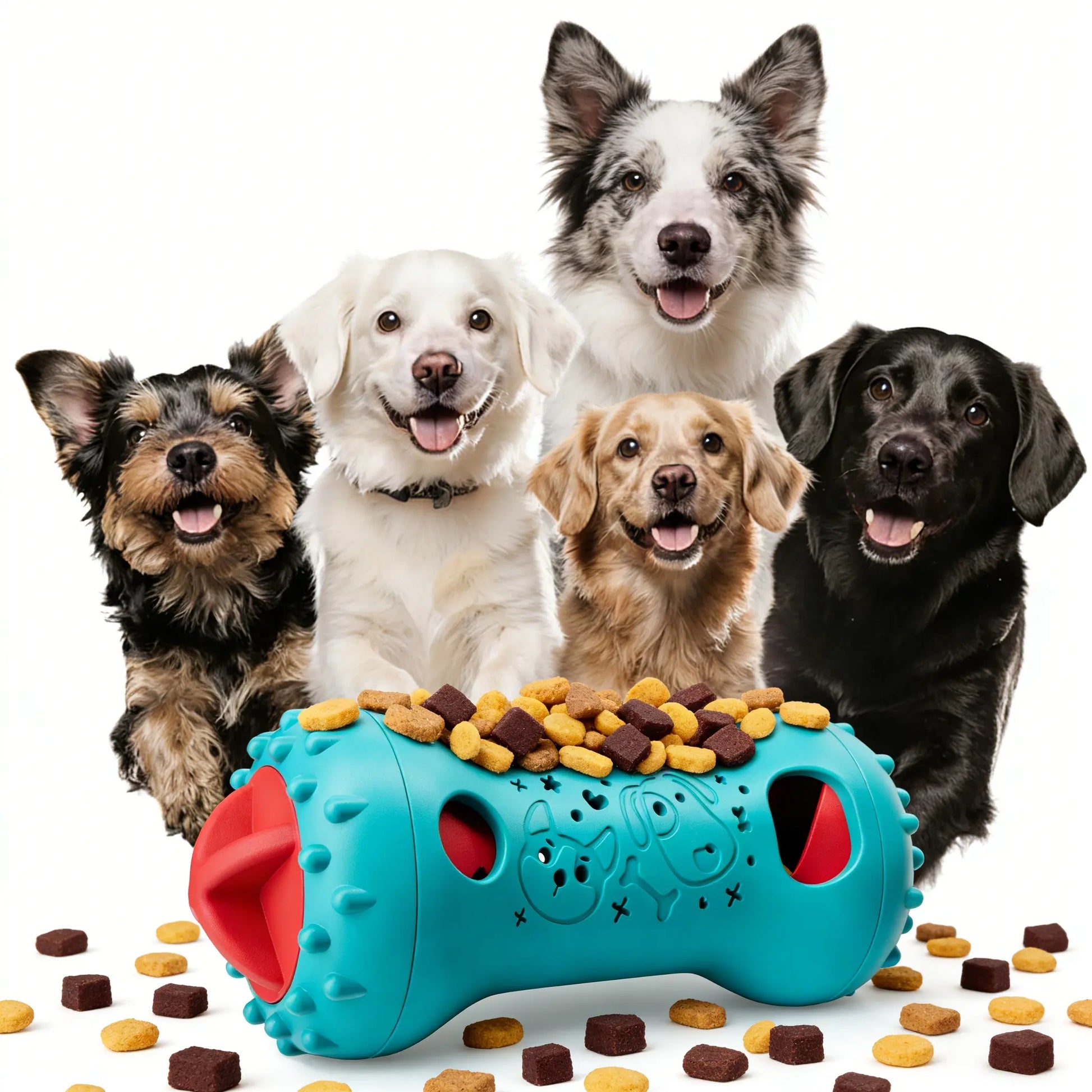 Interactive Treat Dispensing Puzzle Toy for Dogs and Cats - Enrichment Toy for IQ Training and Mental Stimulation, Ideal for Puppies and Adult Pets