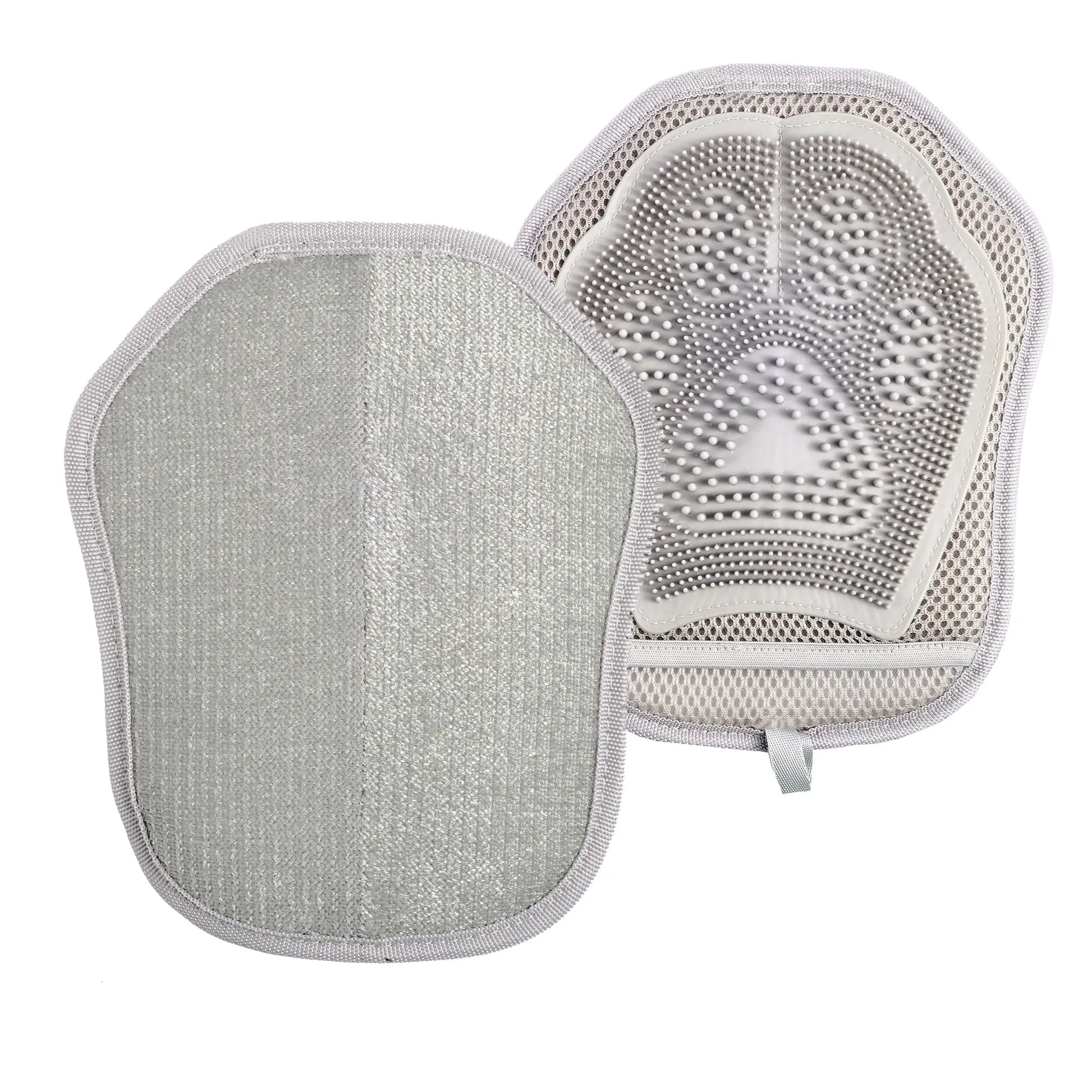 Pet Hair Removal Gloves, 2-In-1 Dual-Sided Pet Grooming Tool, Deshedding Tool, Silicone Brush & Glove for Pets, Furniture, Clothes