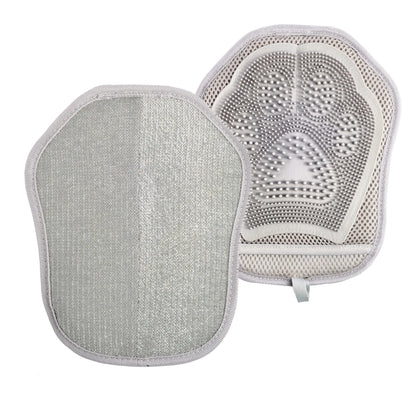 Pet Hair Removal Gloves, 2-In-1 Dual-Sided Pet Grooming Tool, Deshedding Tool, Silicone Brush & Glove for Pets, Furniture, Clothes